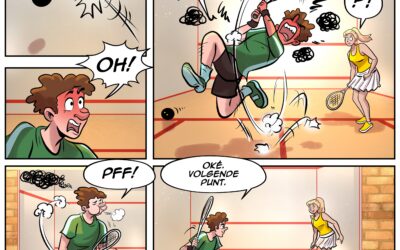 Cartoon: Respect voor materiaal